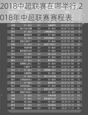 2018年8月15日中超联赛直播 2018中超赛程-第2张图片-www.211178.com_果博福布斯