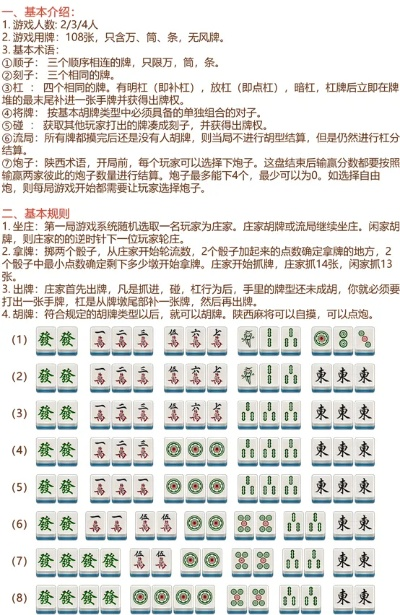 中国麻将竞争规则新手必须掌握的10个方法